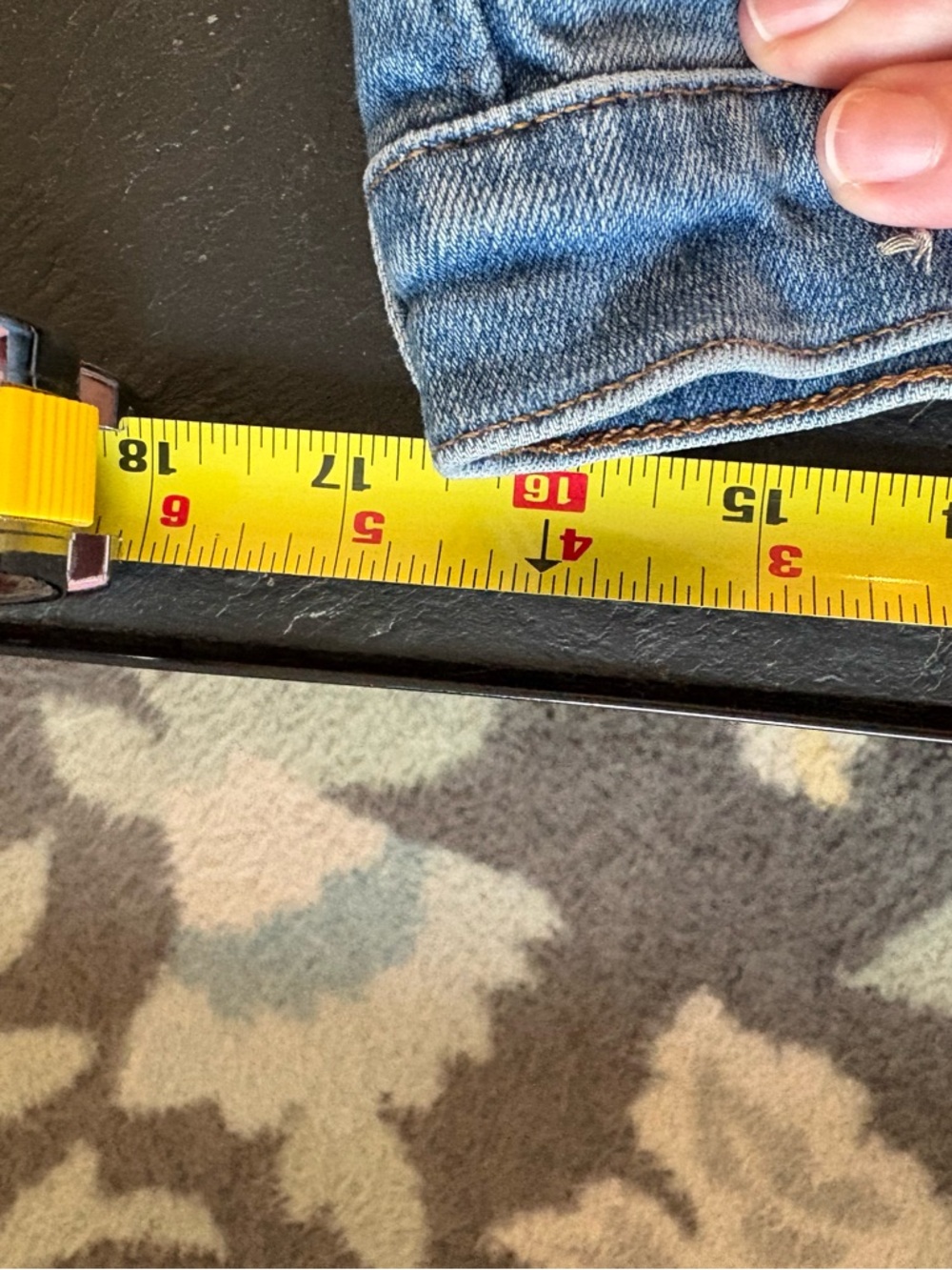 Madewell Light Blue Flared Jeans with Lettuce Hem - Picture 6 of 9